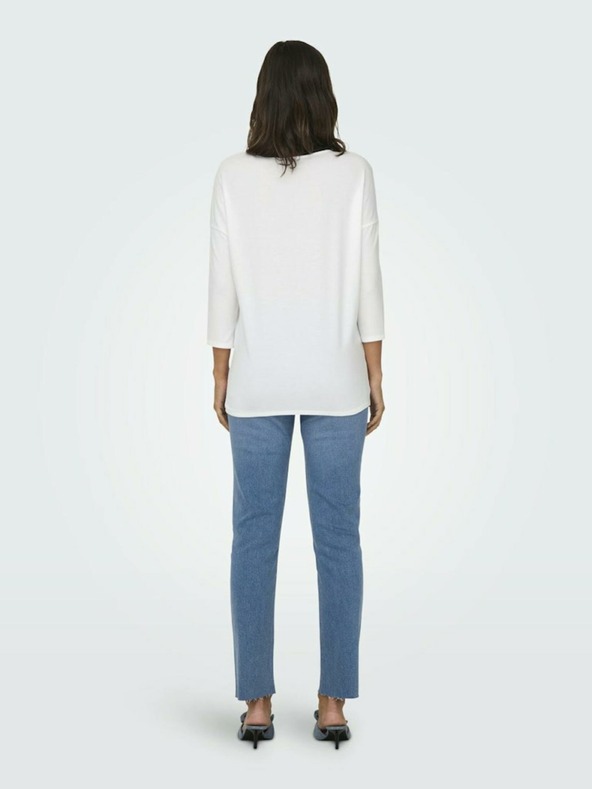 ONLY Λευκή γυναικεία μπλούζα ONLY Glamour T-shirt