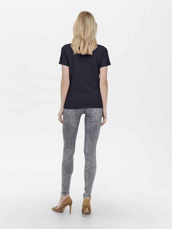 ONLY Μπλε σκούρο γυναικείο μπλουζάκι ΜΟΝΟ Kita