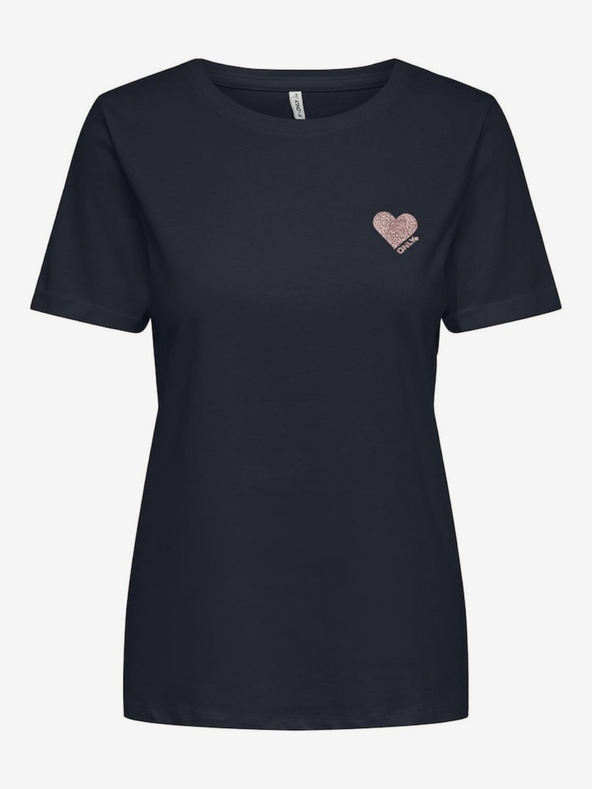 ONLY Μπλε σκούρο γυναικείο μπλουζάκι ΜΟΝΟ Kita