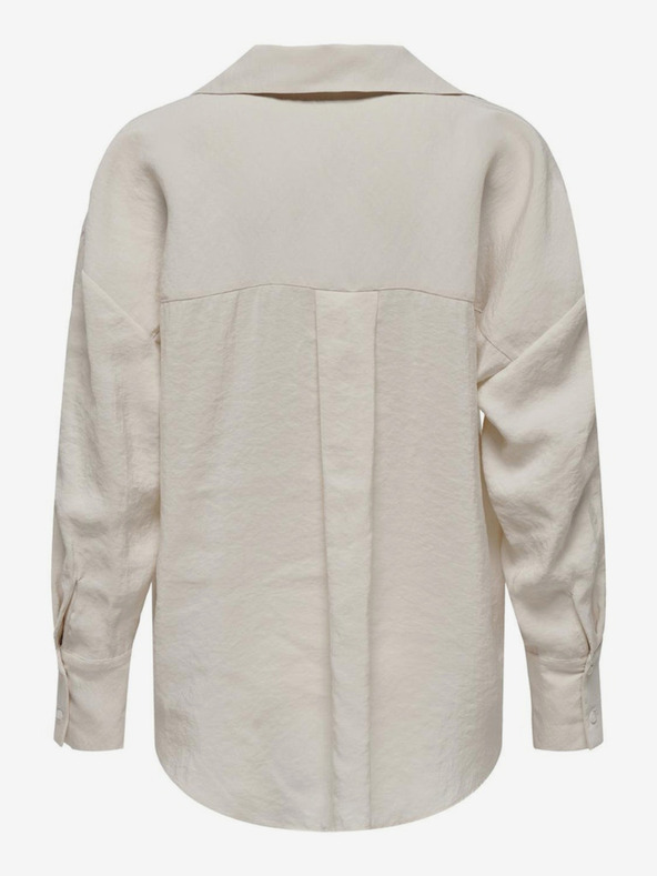 ONLY Μπεζ γυναικείο μπλουζάκι ONLY Zazima