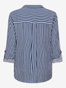 ONLY Λευκό και μπλε γυναικείο ριγέ πουκάμισο ONLY Yasmin