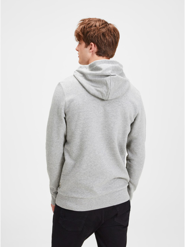 Jack & Jones Grey brindle printed hoodie Jack & Jones