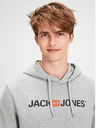 Jack & Jones Grey brindle printed hoodie Jack & Jones