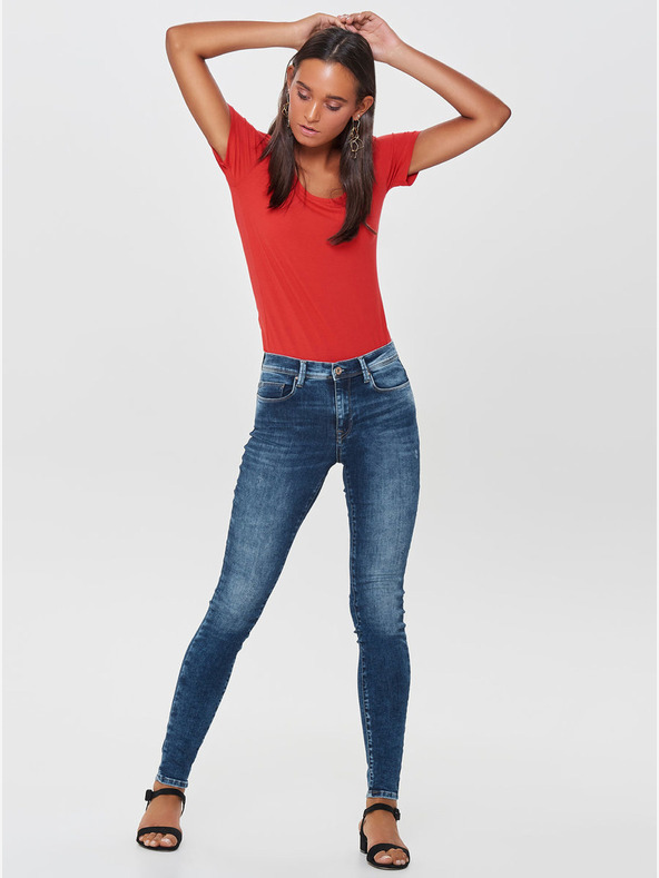 ONLY Μπλε τζιν στενής εφαρμογής με σκισμένο εφέ ΜΟΝΟ