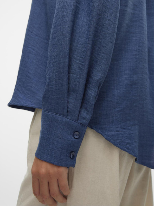 Vero Moda Μπλε γυναικείο πουκάμισο Vero Moda Melaney