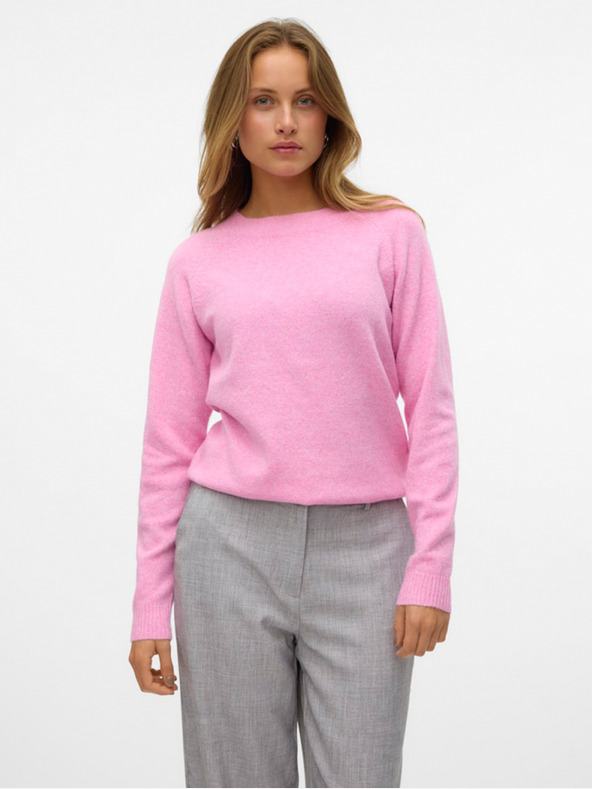 Vero Moda Ροζ γυναικείο πουλόβερ Doffy της Vero Moda