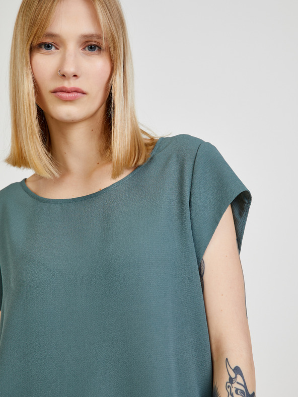 ONLY Πράσινη μπλούζα με φερμουάρ στην πλάτη ΜΟΝΟ Vic