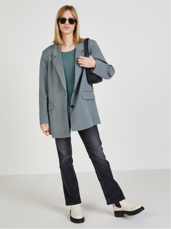 ONLY Πράσινη μπλούζα με φερμουάρ στην πλάτη ΜΟΝΟ Vic