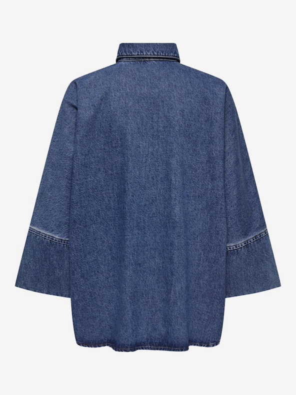 ONLY Γυναικείο μπλε πουκάμισο από τζιν ONLY Grace