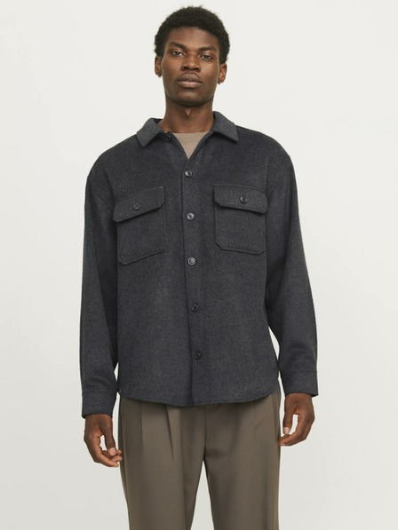Jack & Jones Σκούρο γκρι Jack & Jones ανδρική μπλούζα Overshirt