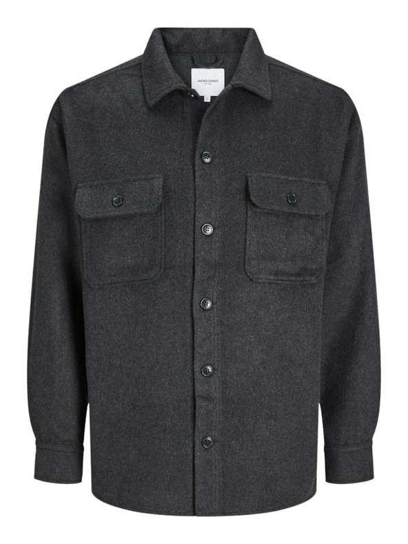 Jack & Jones Σκούρο γκρι Jack & Jones ανδρική μπλούζα Overshirt