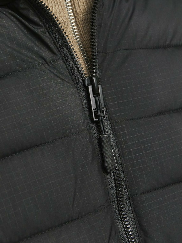 Jack & Jones Jack & Jones Ανδρικό μαύρο καπιτονέ μπουφάν