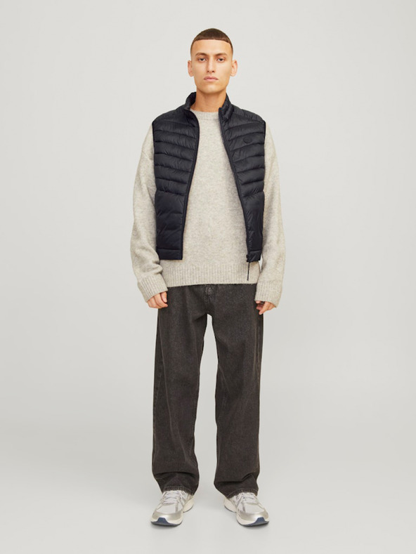 Jack & Jones Μαύρο ανδρικό καπιτονέ γιλέκο Sprint της Jack & Jones