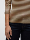 AWARE by VERO MODA Καφέ γυναικείο ριγέ μπλουζάκι AWARE by VERO MODA Fiona