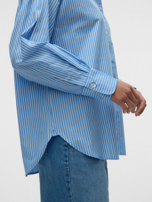 AWARE by VERO MODA Μπλε γυναικείο ριγέ μπλουζάκι AWARE της VERO MODA