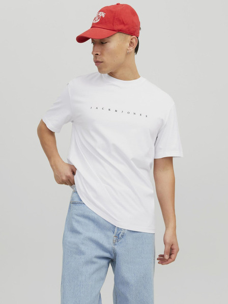 Jack & Jones Λευκή ανδρική κουκούλα Jack & Jones Star