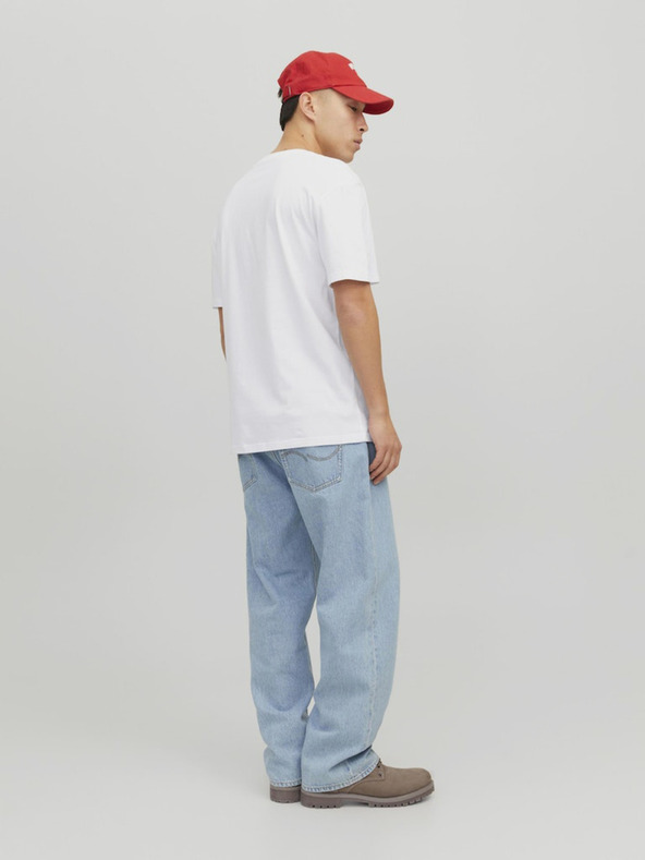 Jack & Jones Λευκή ανδρική κουκούλα Jack & Jones Star