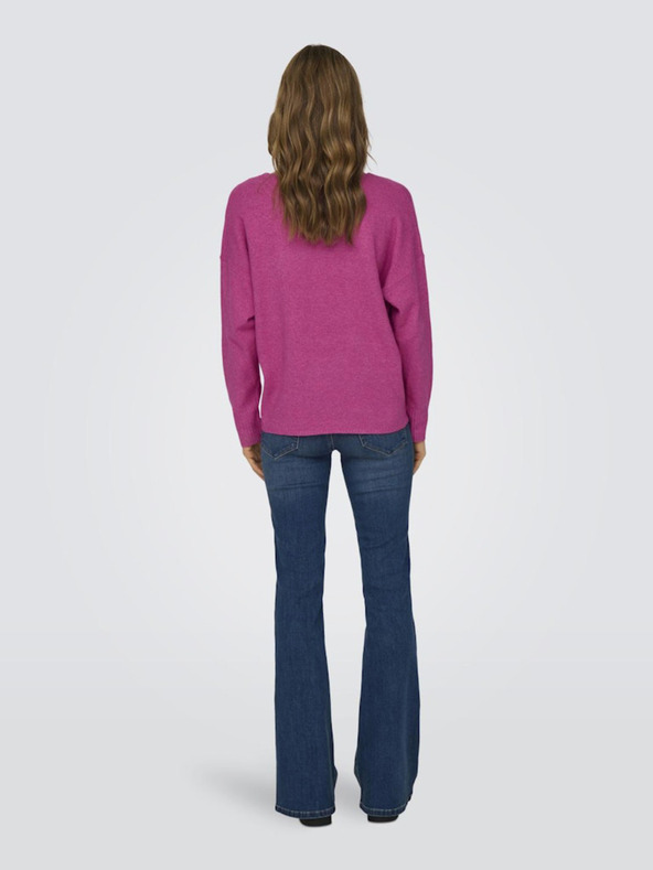 ONLY Ροζ γυναικείο πουλόβερ ONLY Rica