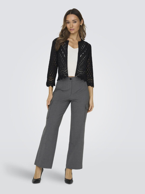 Jacqueline de Yong Μαύρη γυναικεία ζακέτα JDY