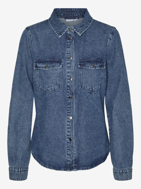 Vero Moda Μπλε γυναικείο τζιν πουκάμισο Vero Moda Jennie
