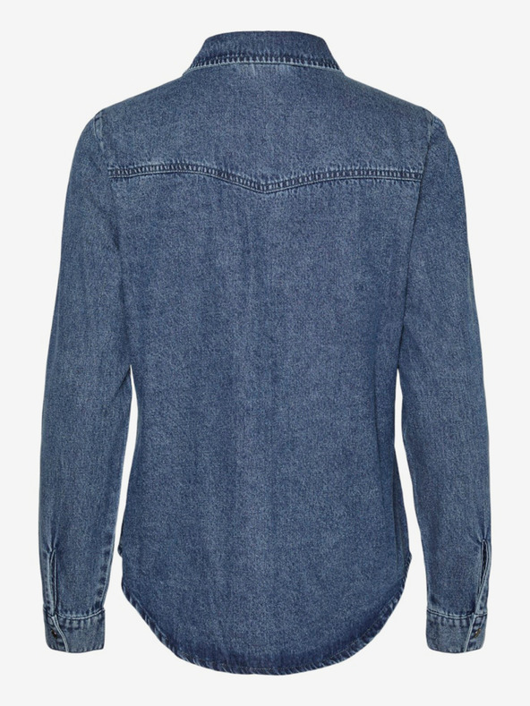 Vero Moda Μπλε γυναικείο τζιν πουκάμισο Vero Moda Jennie