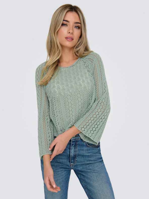 ONLY Πράσινο γυναικείο πουλόβερ ONLY Nola