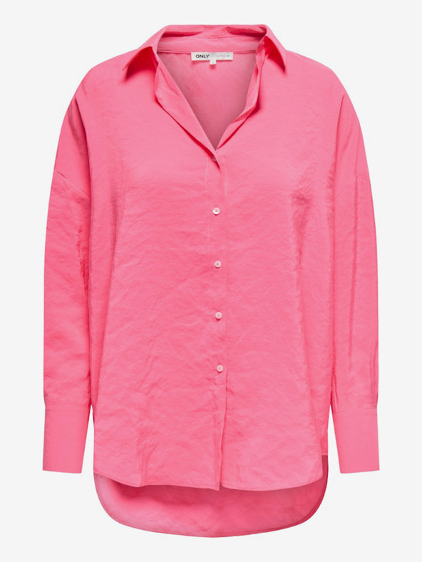 ONLY Ροζ γυναικείο μπλουζάκι ΜΟΝΟ