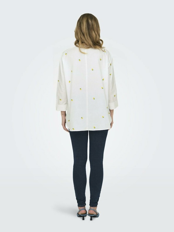 ONLY Λευκό γυναικείο πουκάμισο ONLY New Lina Shirt