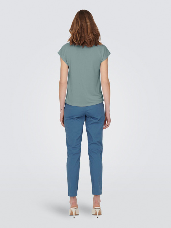 ONLY Πράσινο γυναικείο μπλουζάκι ΜΟΝΟ Free