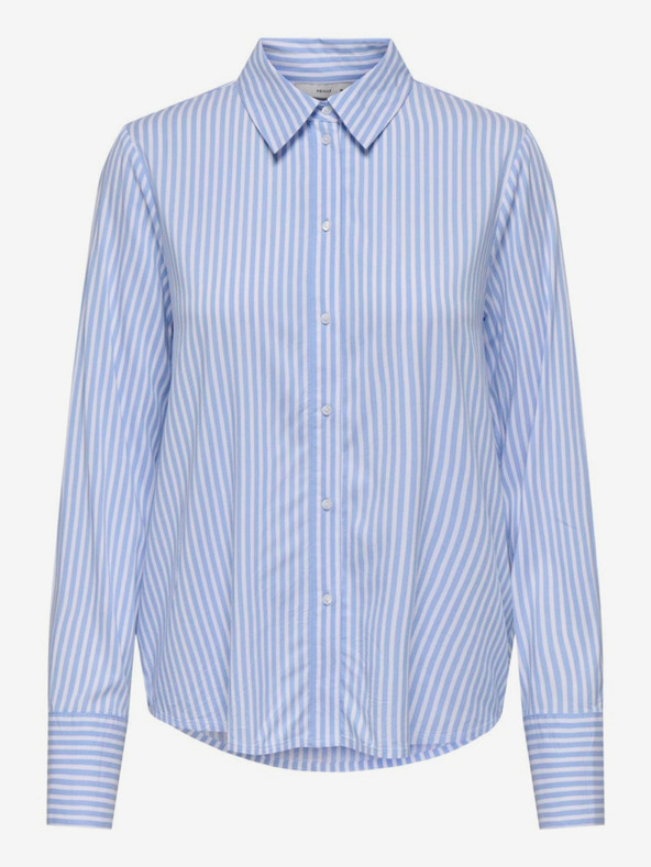 ONLY Λευκό και μπλε γυναικείο ριγέ μπλουζάκι ONLY Berit