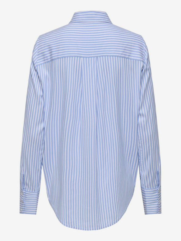 ONLY Λευκό και μπλε γυναικείο ριγέ μπλουζάκι ONLY Berit