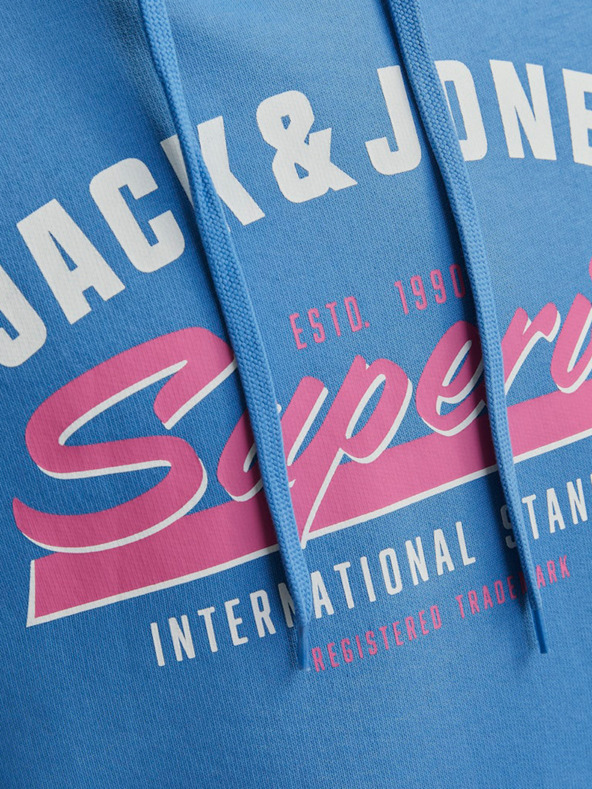 Jack & Jones Μπλε ανδρικό φούτερ Jack & Jones με λογότυπο