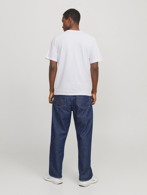 Jack & Jones Λευκό ανδρικό πουκάμισο Jack & Jones με λογότυπο