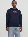 Jack & Jones Σκούρο μπλε ανδρικό Jack & Jones Corp Hoodie