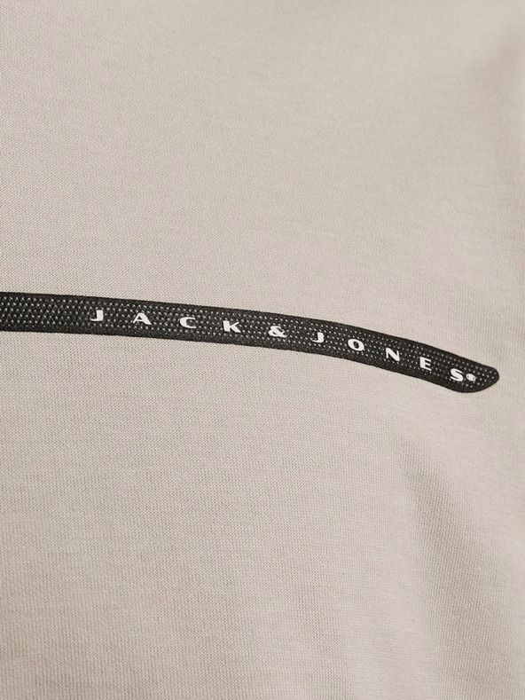 Jack & Jones Jack & Jones Fusion Μπεζ ανδρικό μπλουζάκι