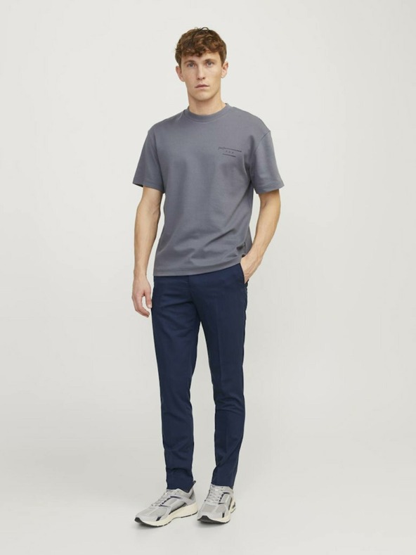 Jack & Jones Μπλε σκούρο ανδρικό παντελόνι Jack & Jones Franco