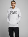 Jack & Jones Ανοιχτό γκρι φούτερ με μοτίβο Jack & Jones Corp.