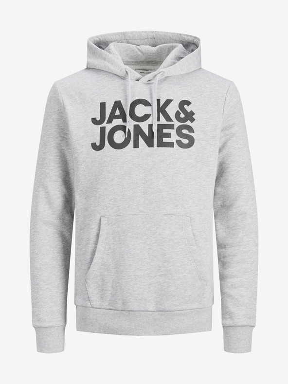 Jack & Jones Ανοιχτό γκρι φούτερ με μοτίβο Jack & Jones Corp.