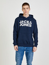 Jack & Jones Σκούρο μπλε φούτερ με κουκούλα Jack & Jones