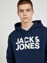 Jack & Jones Σκούρο μπλε φούτερ με κουκούλα Jack & Jones