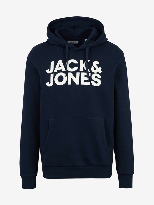 Jack & Jones Σκούρο μπλε φούτερ με κουκούλα Jack & Jones