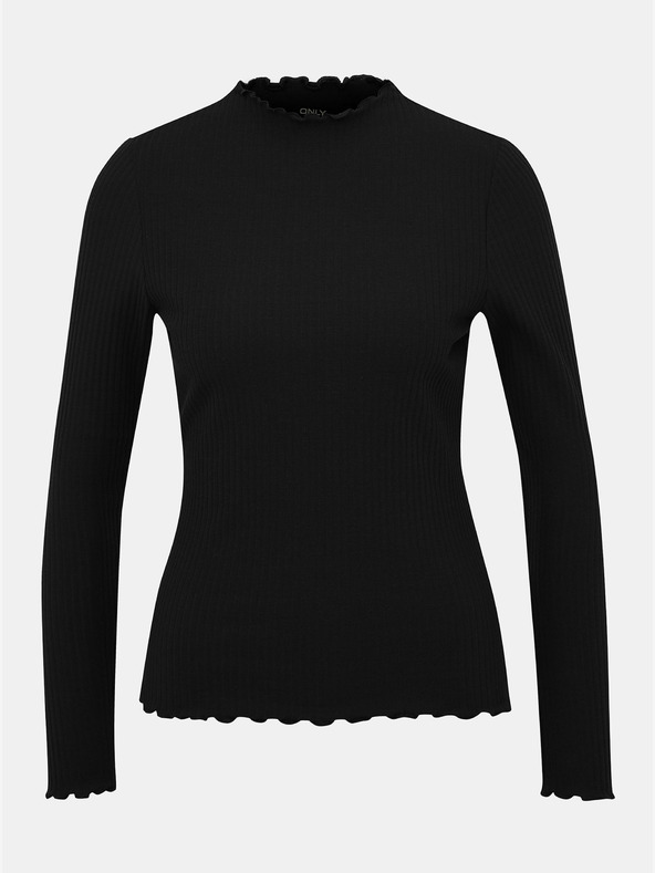 ONLY Μαύρο πουκάμισο ONLY Emma με ραβδώσεις