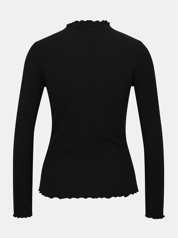 ONLY Μαύρο πουκάμισο ONLY Emma με ραβδώσεις