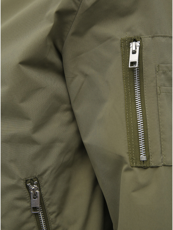 Jack & Jones Χακί αδιάβροχο μπομπερ Jack & Jones Rush