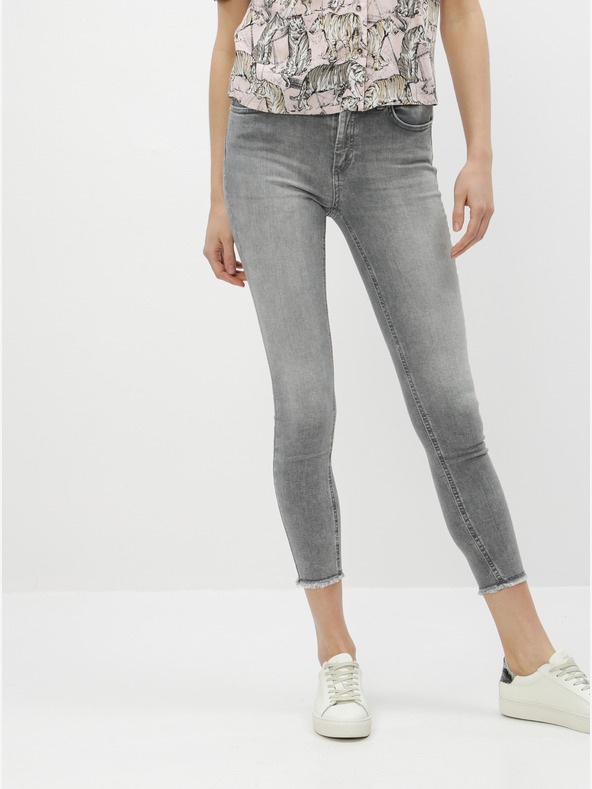 ONLY Γκρι cropped skinny fit τζιν ONLY Blush