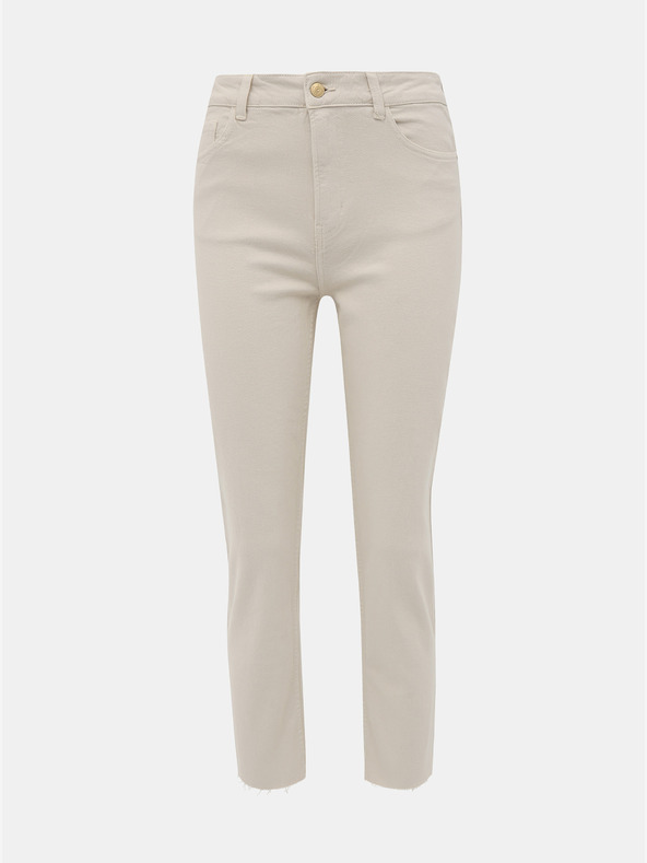 ONLY Μπεζ γυναικείο cropped τζιν σε ίσια γραμμή ONLY Emily