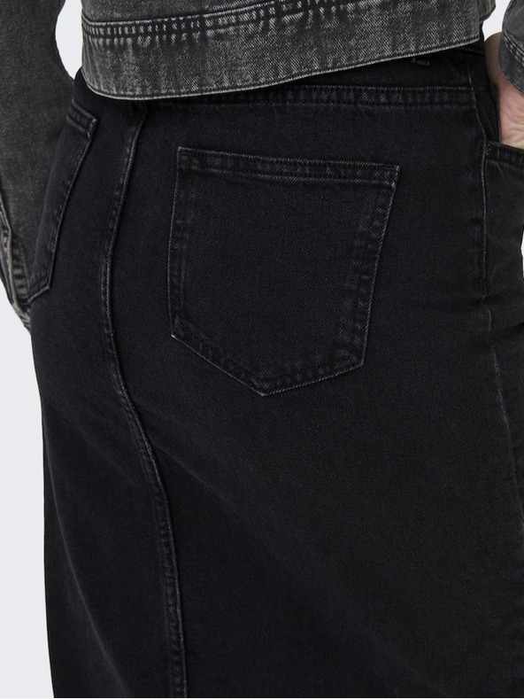 ONLY Μαύρο Γυναικεία τζιν μίντι φούστα ONLY Bianca