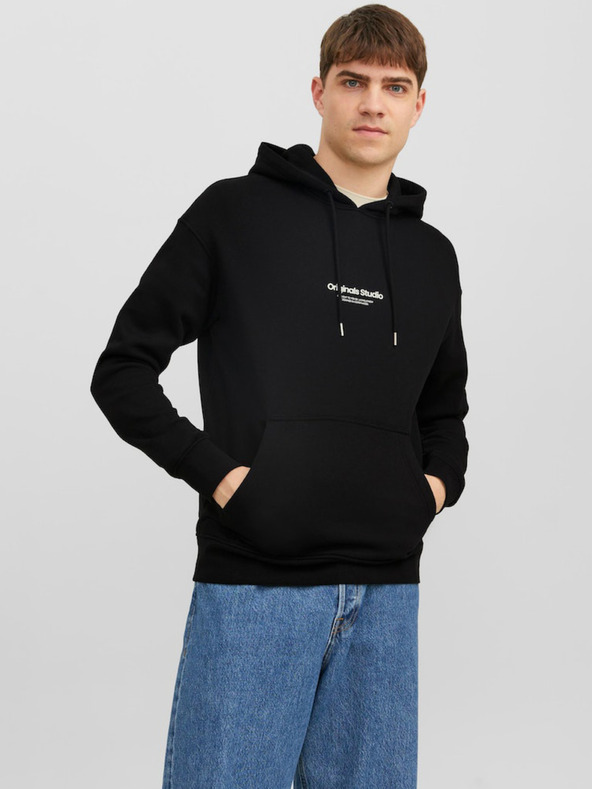 Jack & Jones Jack & Jones Vesterbro Μαύρη ανδρική κουκούλα