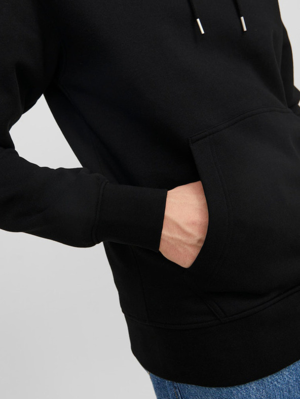 Jack & Jones Jack & Jones Vesterbro Μαύρη ανδρική κουκούλα