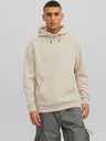 Jack & Jones Μπεζ ανδρικό Jack & Jones Bradley Hoodie
